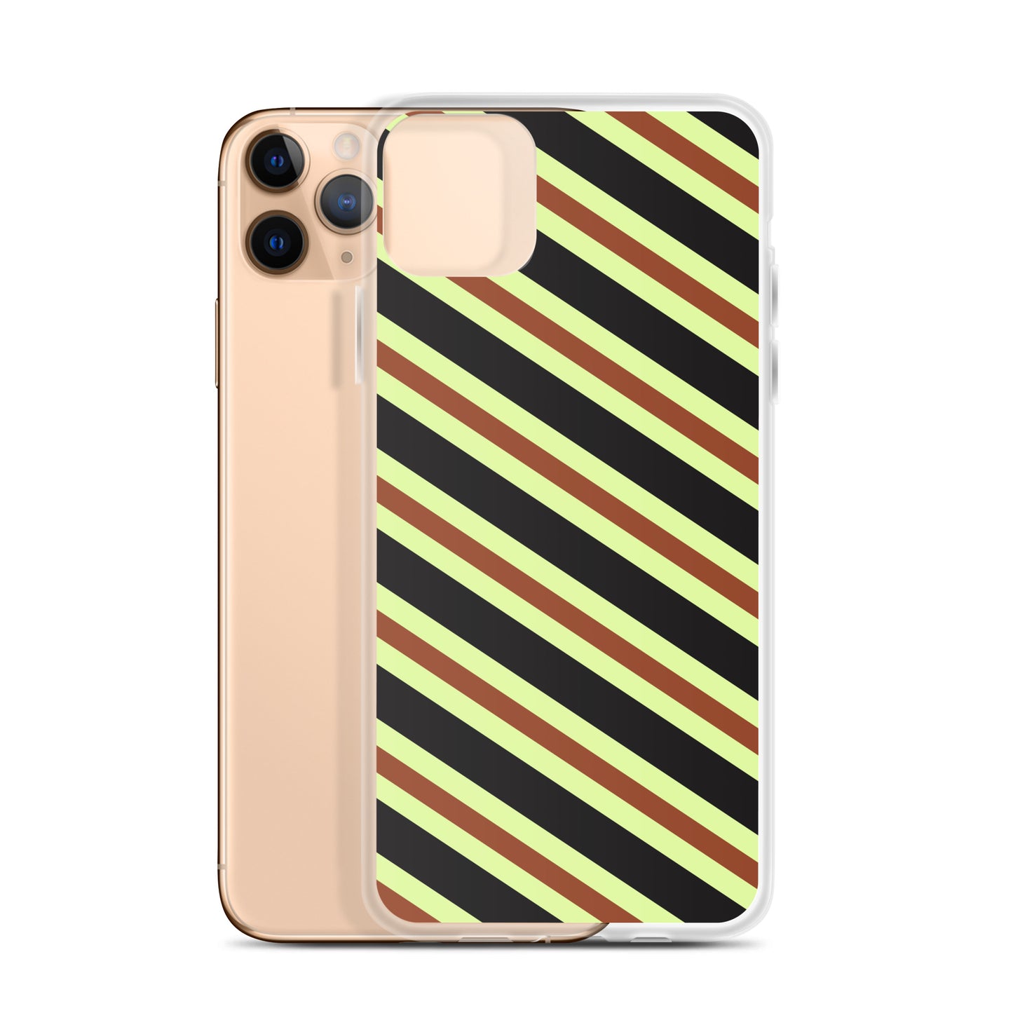Retro Stripes - Inspired By Harry Styles - Sustainably Made Clear Case for iPhone®