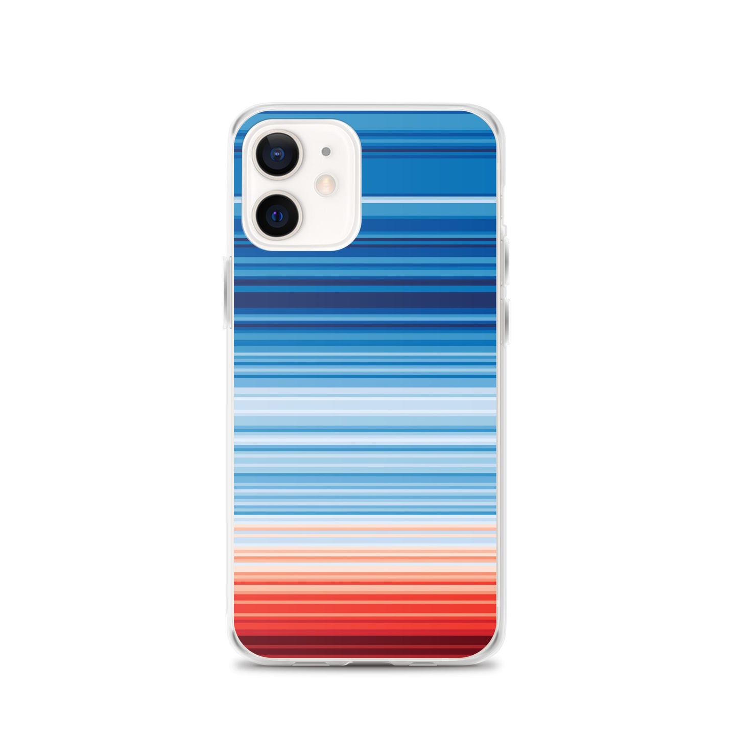 Climate Change Global Warming Stripes - Sustainably Made iPhone Case