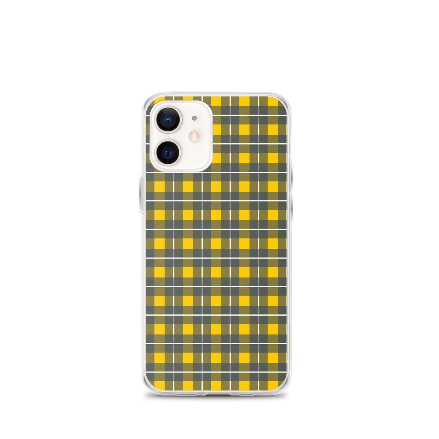 Yellow tartan - Inspired By Harry Styles - Sustainably Made Clear Case for iPhone®
