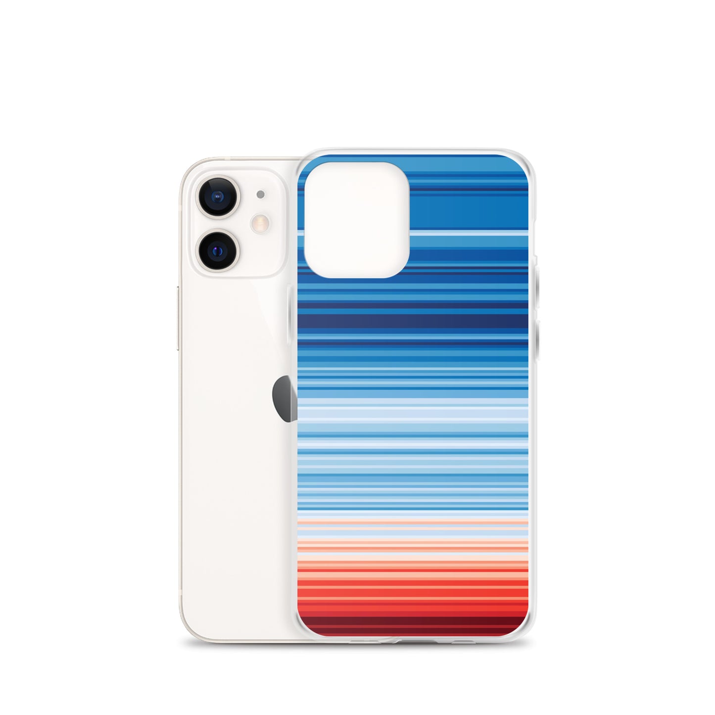 Climate Change Global Warming Stripes - Sustainably Made iPhone Case