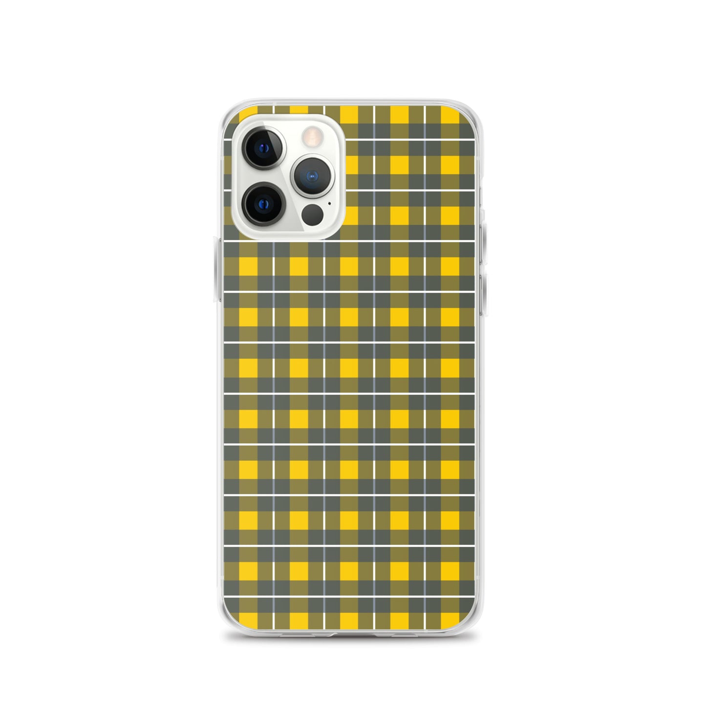 Yellow tartan - Inspired By Harry Styles - Sustainably Made Clear Case for iPhone®