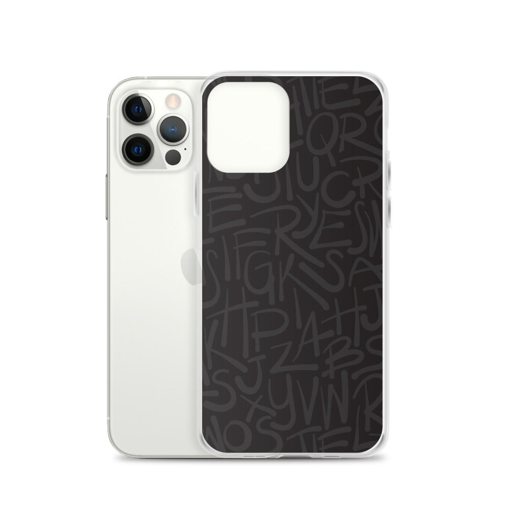 Dark Alphabet - Sustainably Made iPhone Case