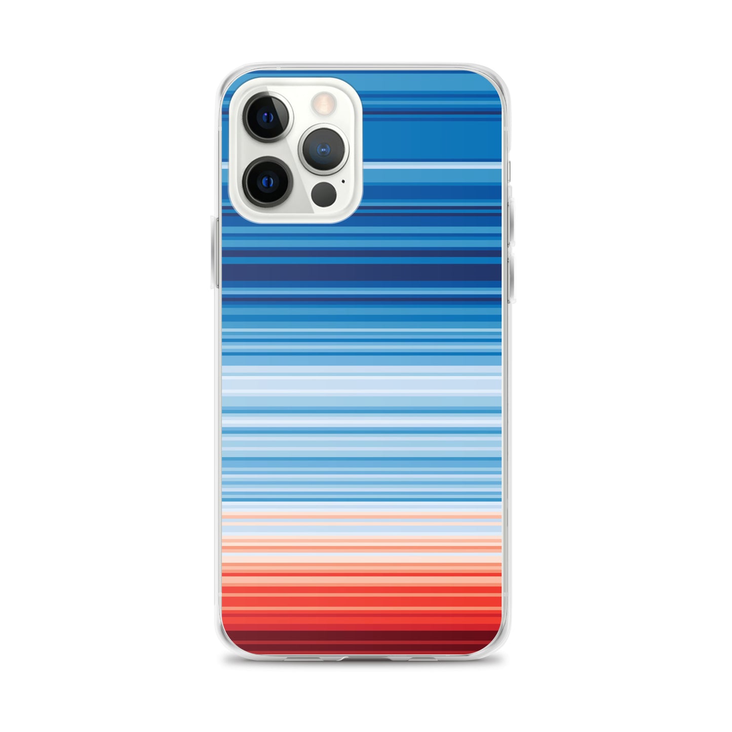 Climate Change Global Warming Stripes - Sustainably Made iPhone Case