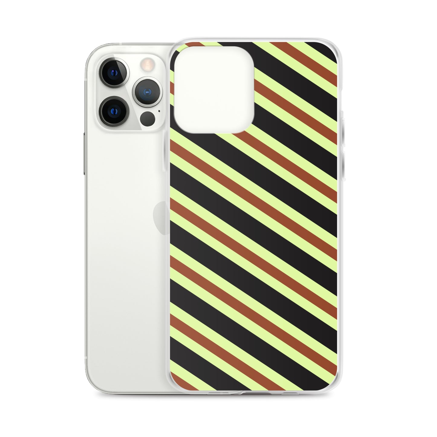 Retro Stripes - Inspired By Harry Styles - Sustainably Made Clear Case for iPhone®