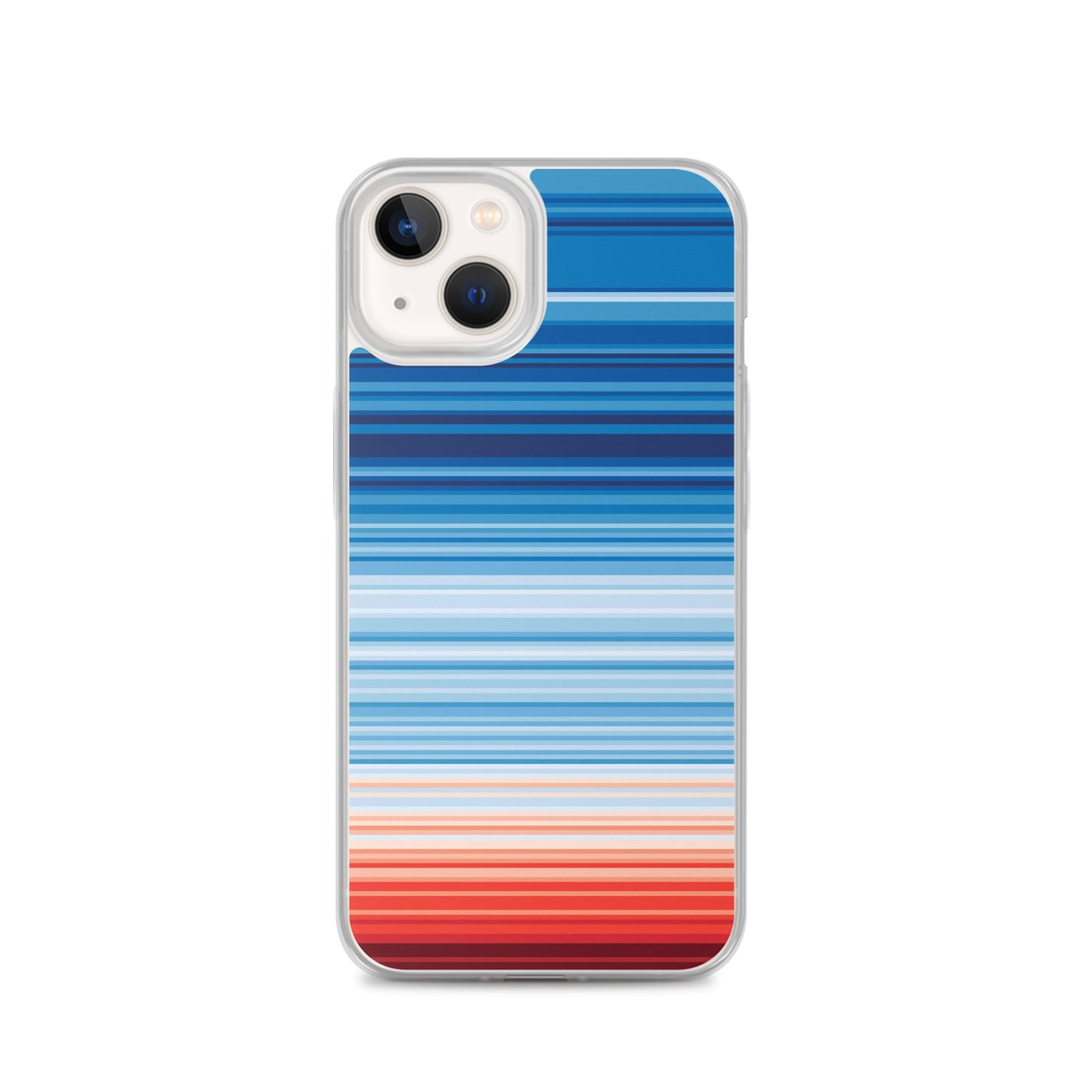Climate Change Global Warming Stripes - Sustainably Made iPhone Case