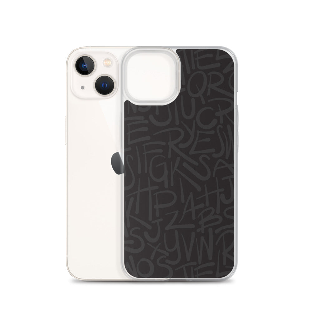 Dark Alphabet - Sustainably Made iPhone Case