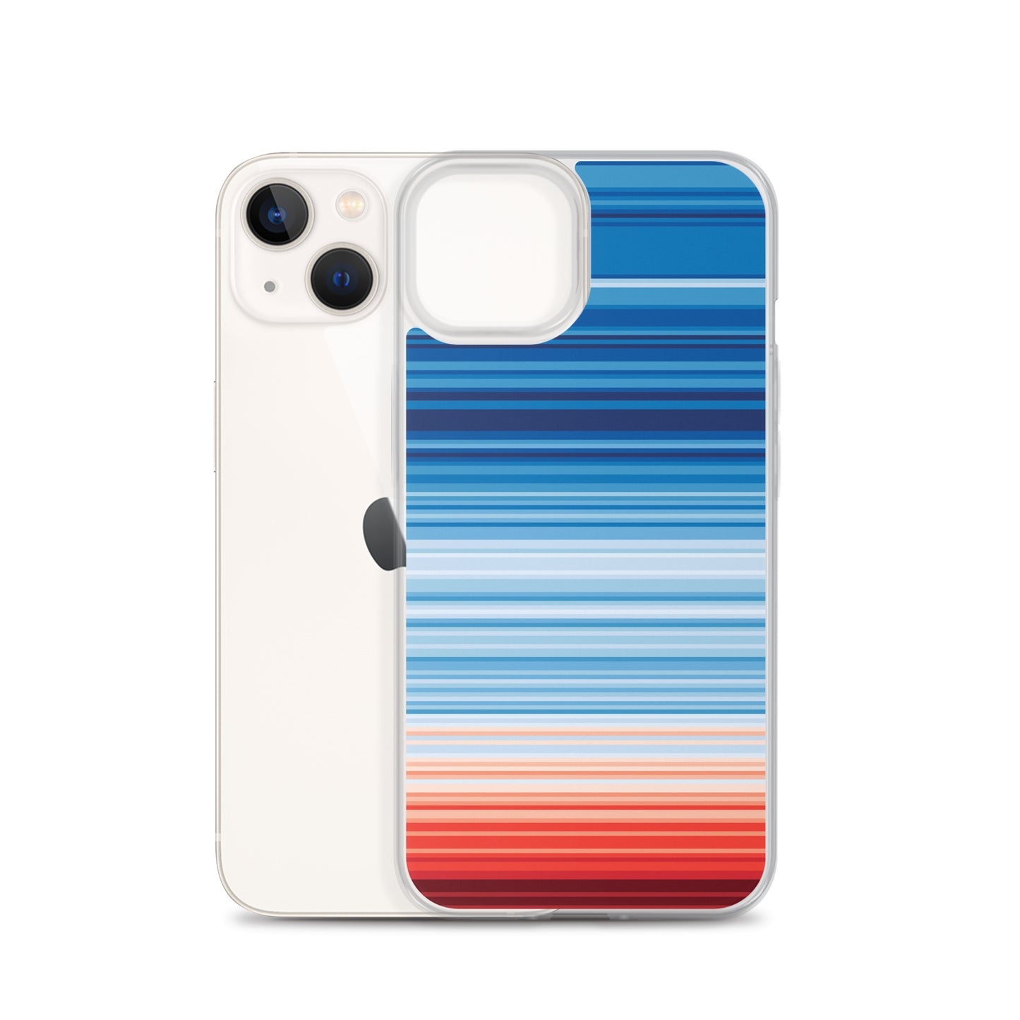 Climate Change Global Warming Stripes - Sustainably Made iPhone Case