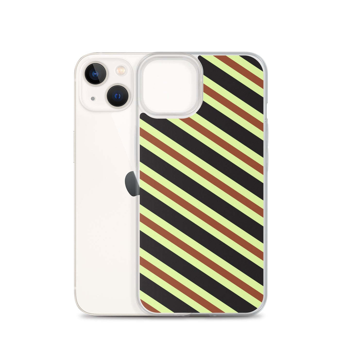 Retro Stripes - Inspired By Harry Styles - Sustainably Made Clear Case for iPhone®