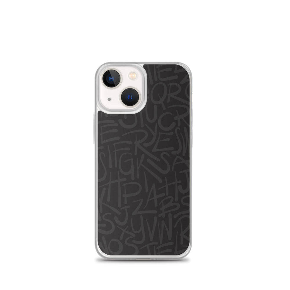 Dark Alphabet - Sustainably Made iPhone Case