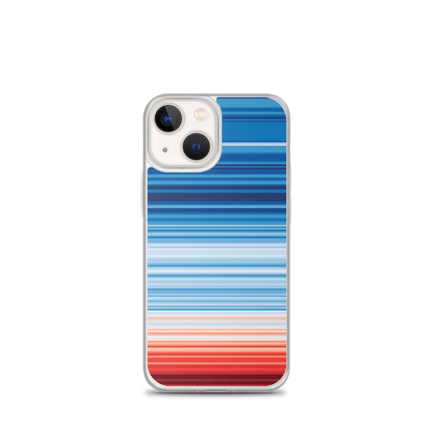 Climate Change Global Warming Stripes - Sustainably Made iPhone Case