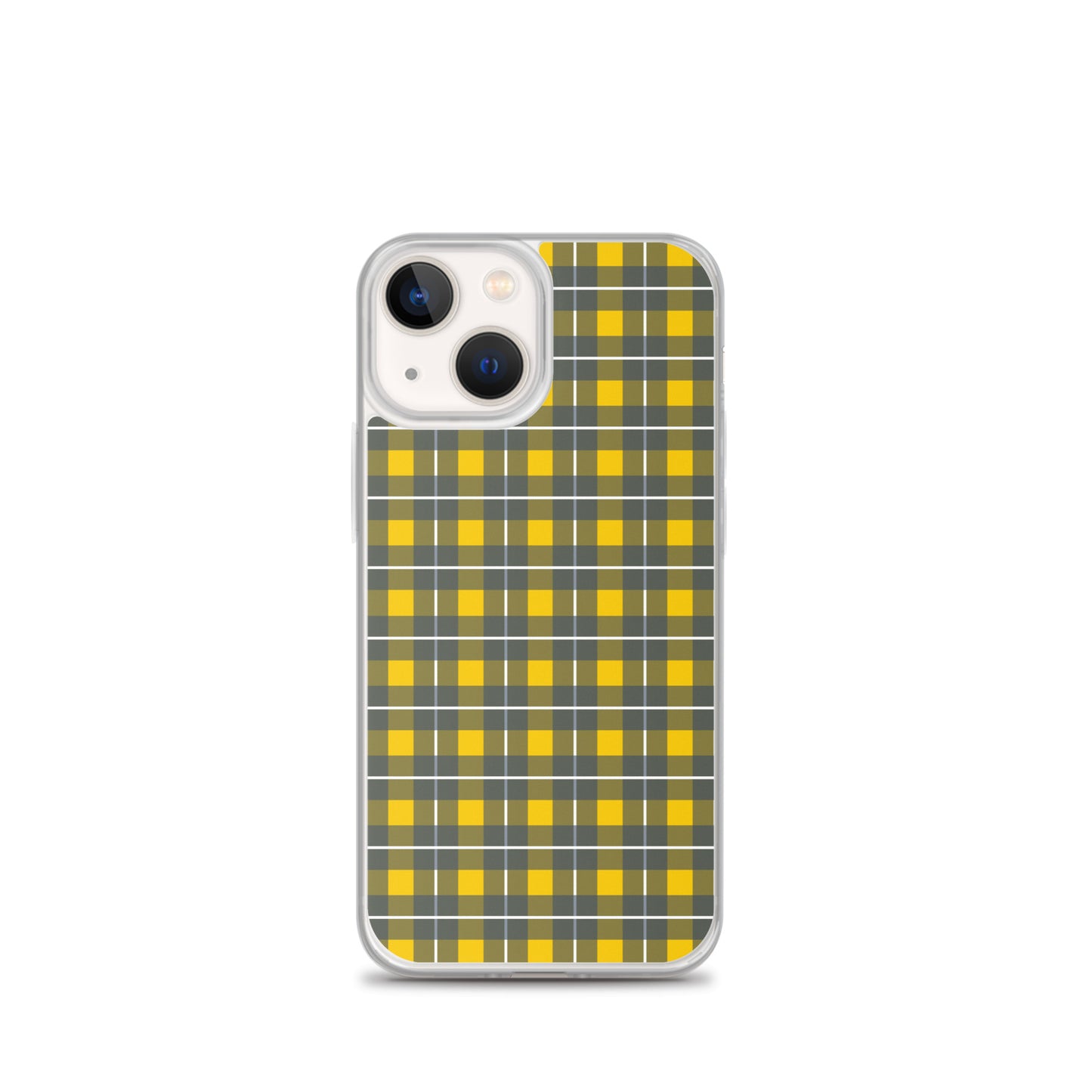 Yellow tartan - Inspired By Harry Styles - Sustainably Made Clear Case for iPhone®
