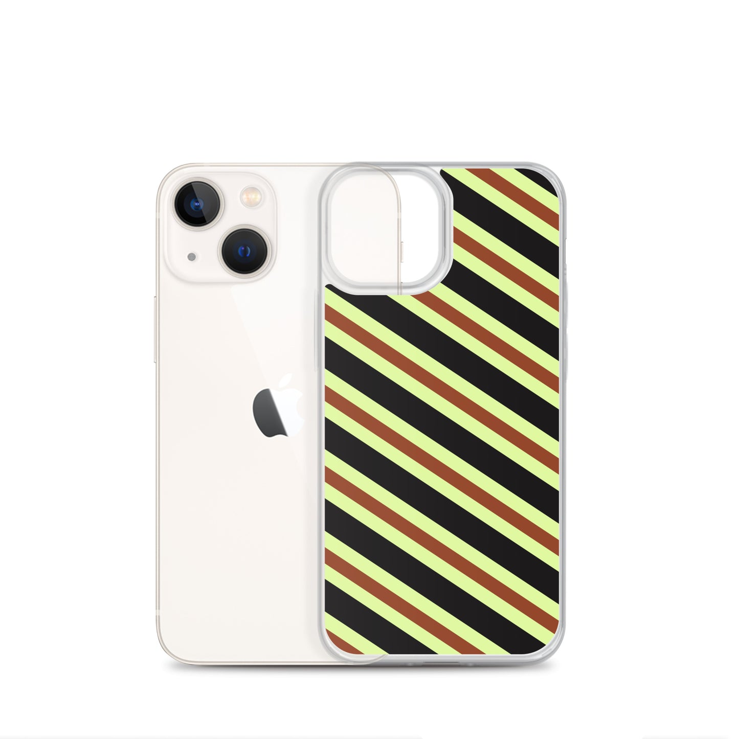 Retro Stripes - Inspired By Harry Styles - Sustainably Made Clear Case for iPhone®