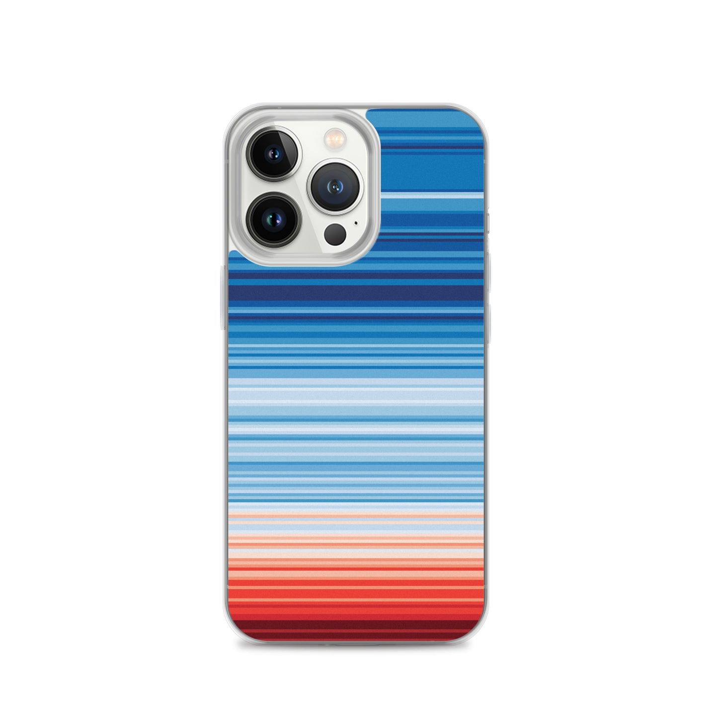 Climate Change Global Warming Stripes - Sustainably Made iPhone Case