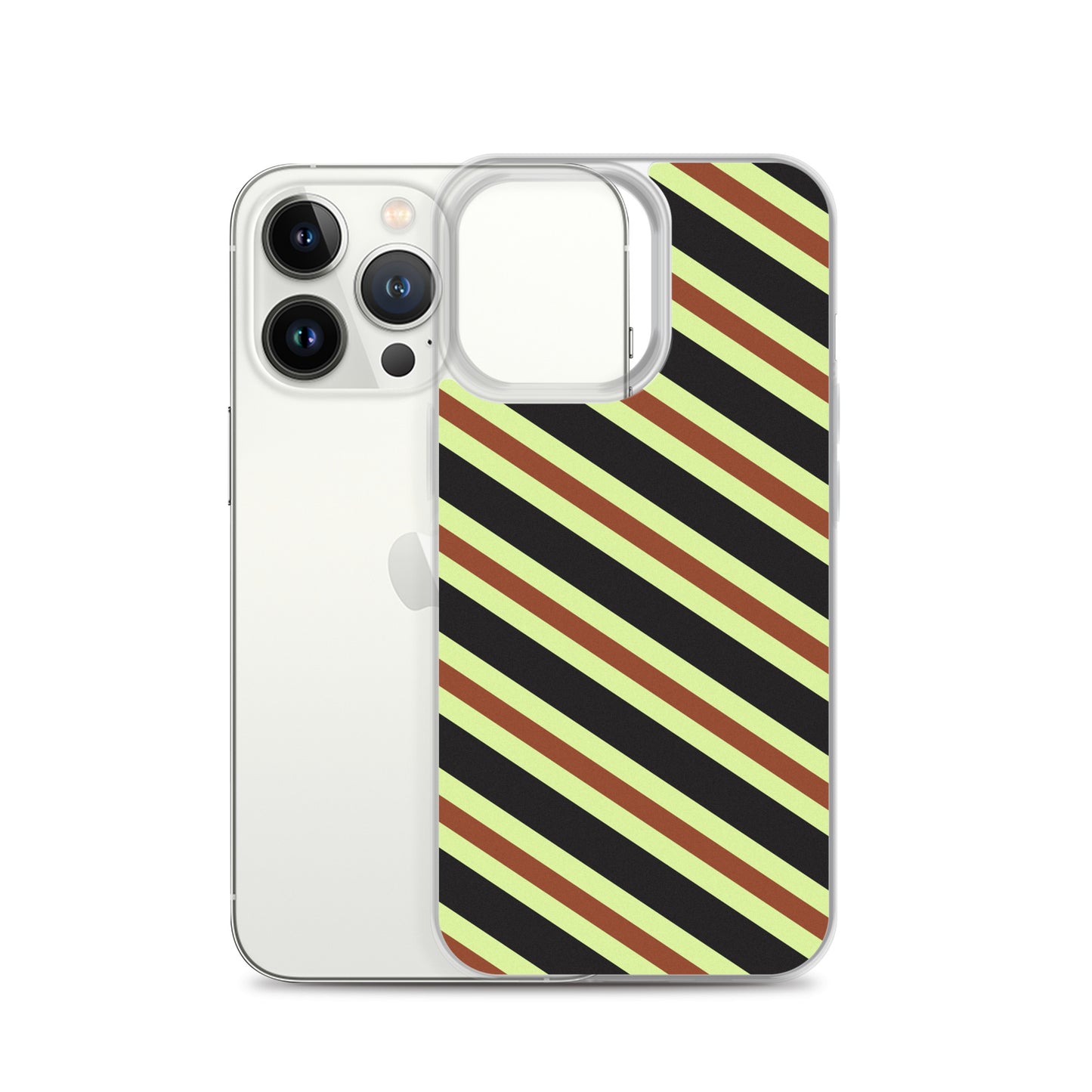 Retro Stripes - Inspired By Harry Styles - Sustainably Made Clear Case for iPhone®
