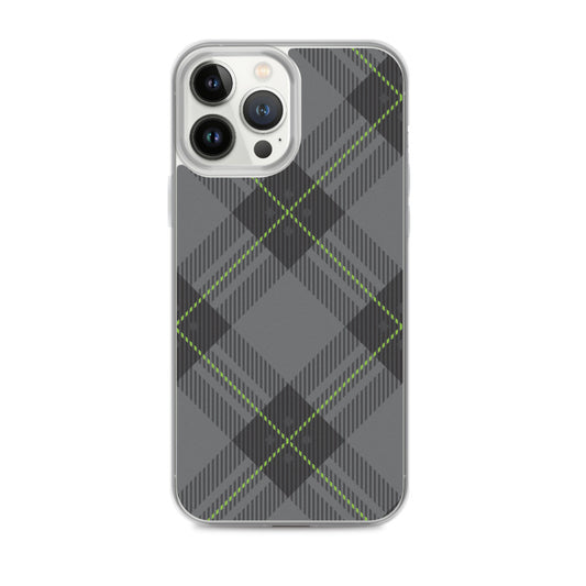 Grey Tartan - Sustainably Made iPhone Case