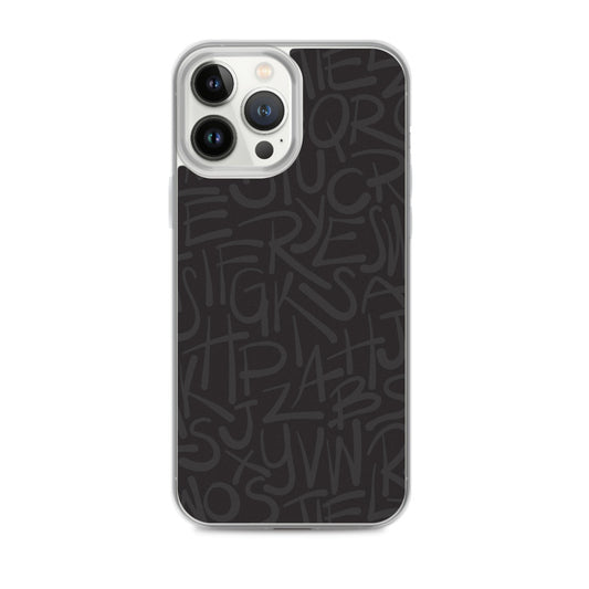 Dark Alphabet - Sustainably Made iPhone Case