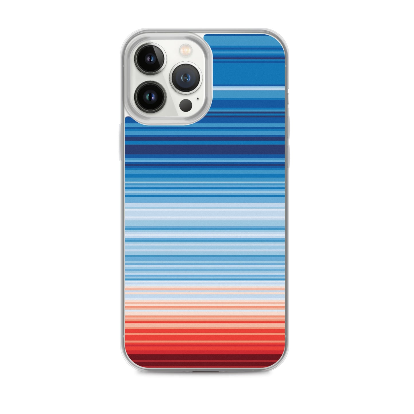 Climate Change Global Warming Stripes - Sustainably Made iPhone Case
