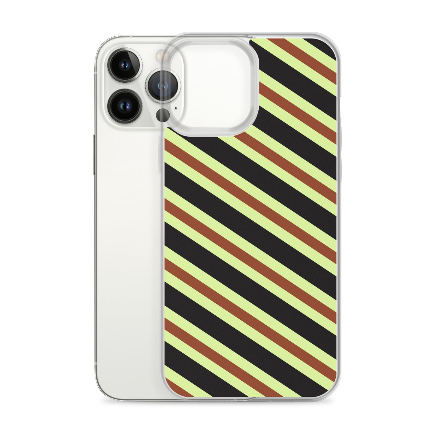 Retro Stripes - Inspired By Harry Styles - Sustainably Made Clear Case for iPhone®