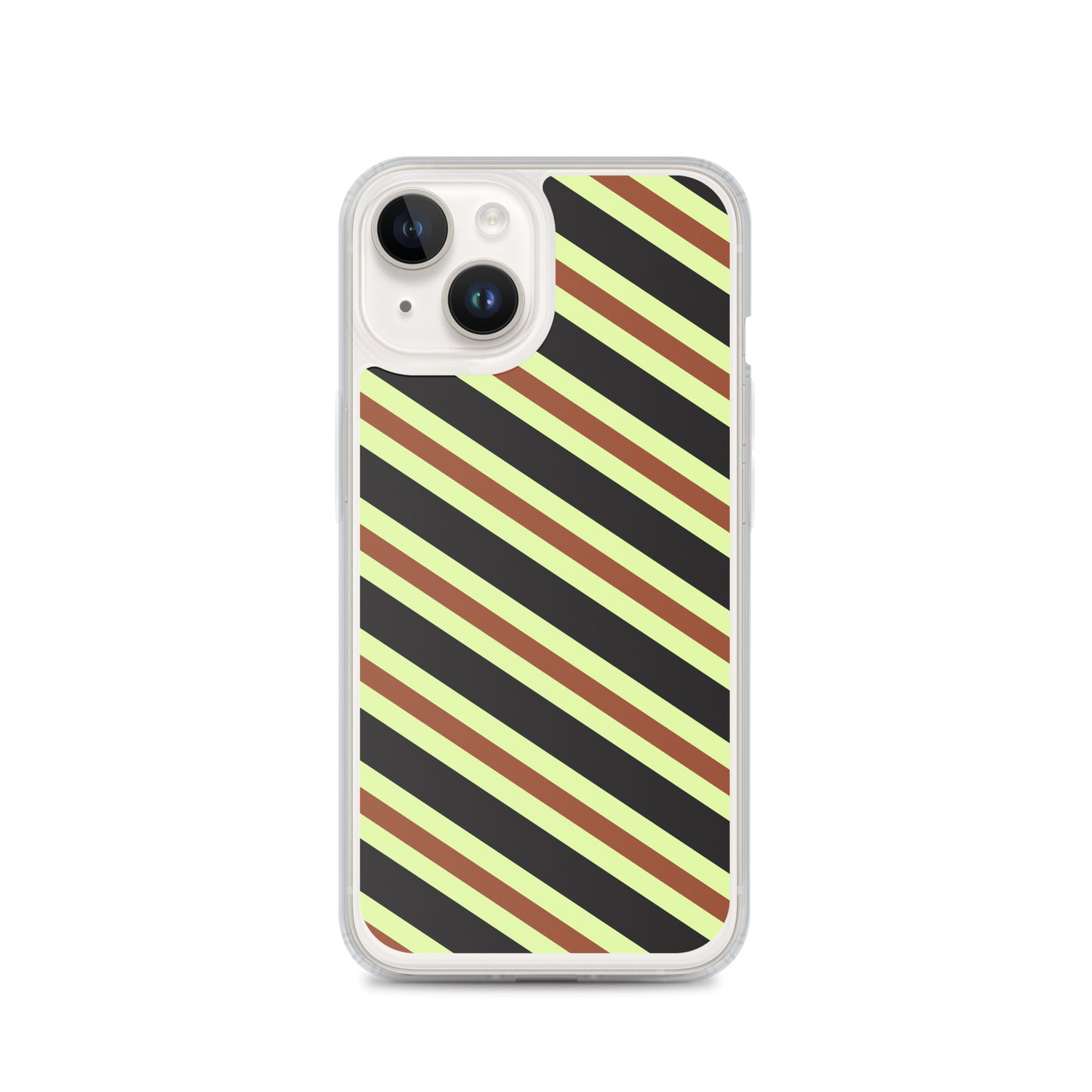 Retro Stripes - Inspired By Harry Styles - Sustainably Made Clear Case for iPhone®