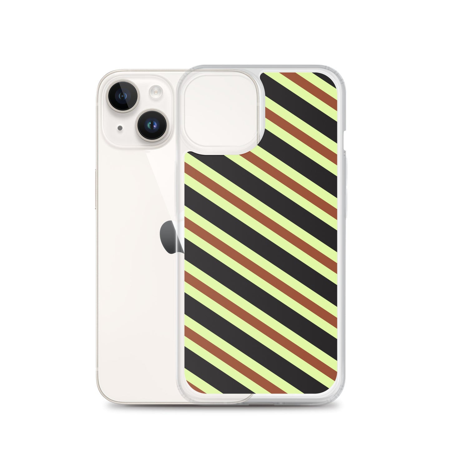 Retro Stripes - Inspired By Harry Styles - Sustainably Made Clear Case for iPhone®