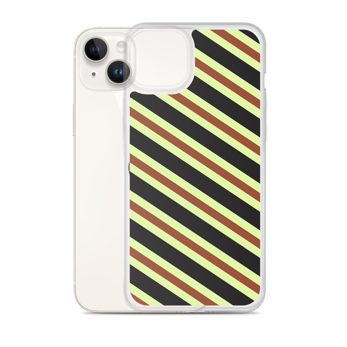 Retro Stripes - Inspired By Harry Styles - Sustainably Made Clear Case for iPhone®