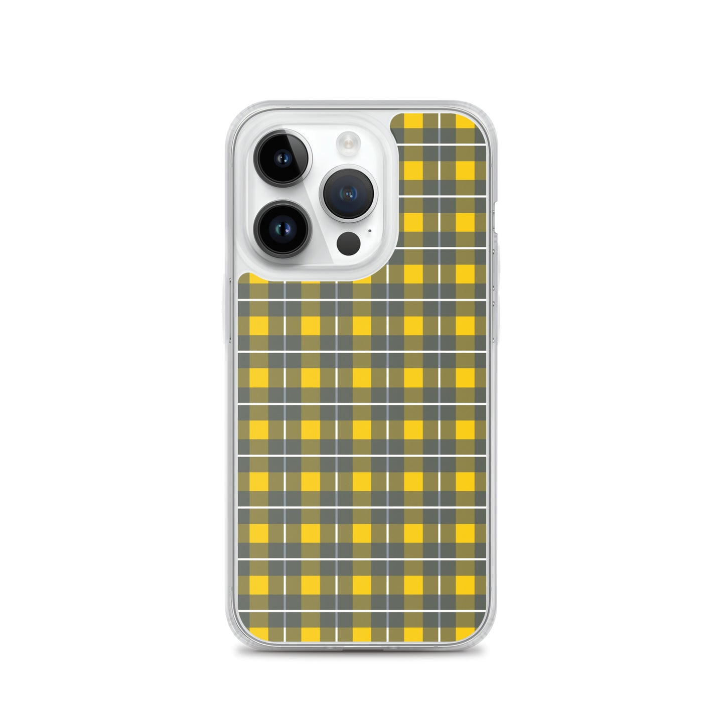 Yellow tartan - Inspired By Harry Styles - Sustainably Made Clear Case for iPhone®