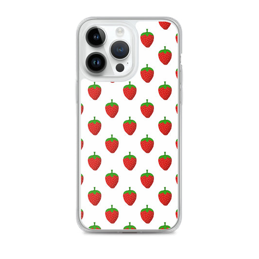 Strawberry Party - Inspired By Harry Styles - Sustainably Made Clear Case for iPhone®