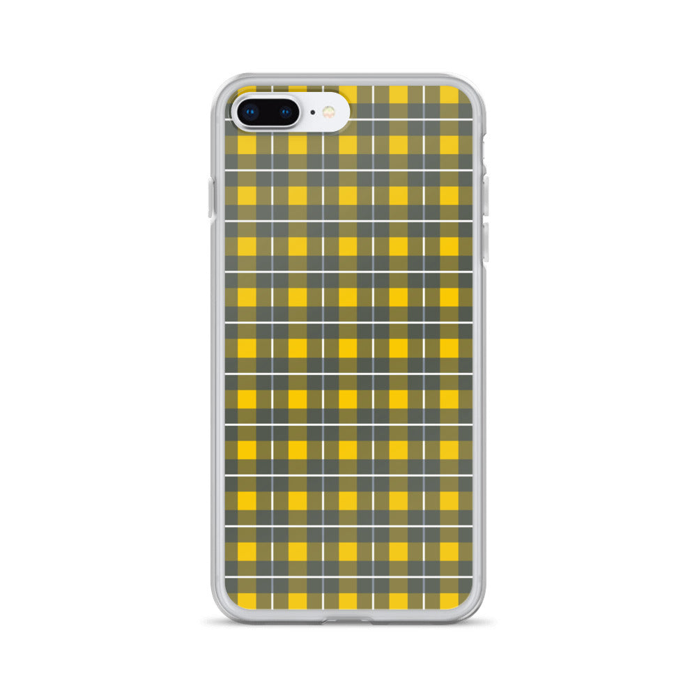 Yellow tartan - Inspired By Harry Styles - Sustainably Made Clear Case for iPhone®
