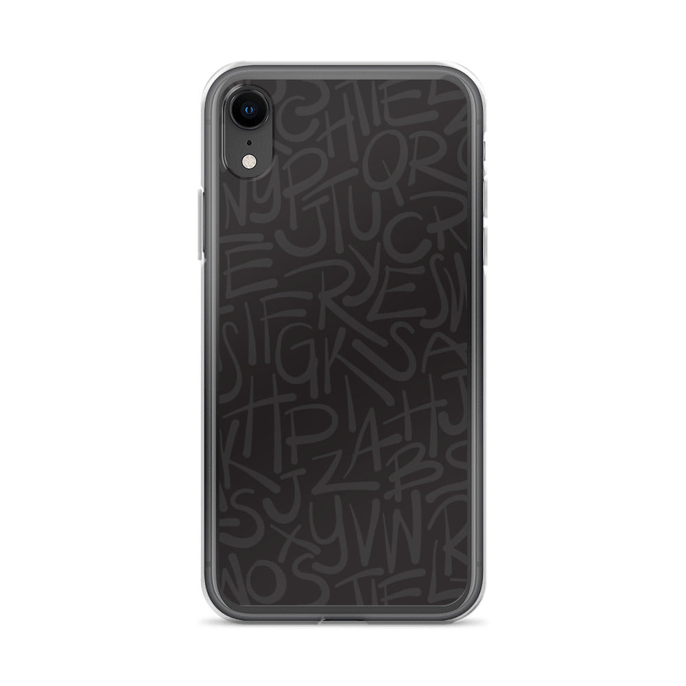 Dark Alphabet - Sustainably Made iPhone Case