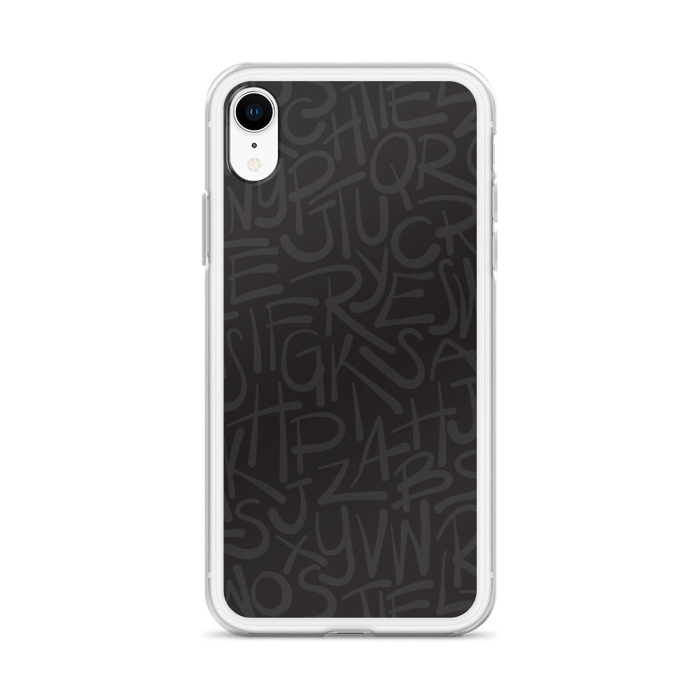 Dark Alphabet - Sustainably Made iPhone Case