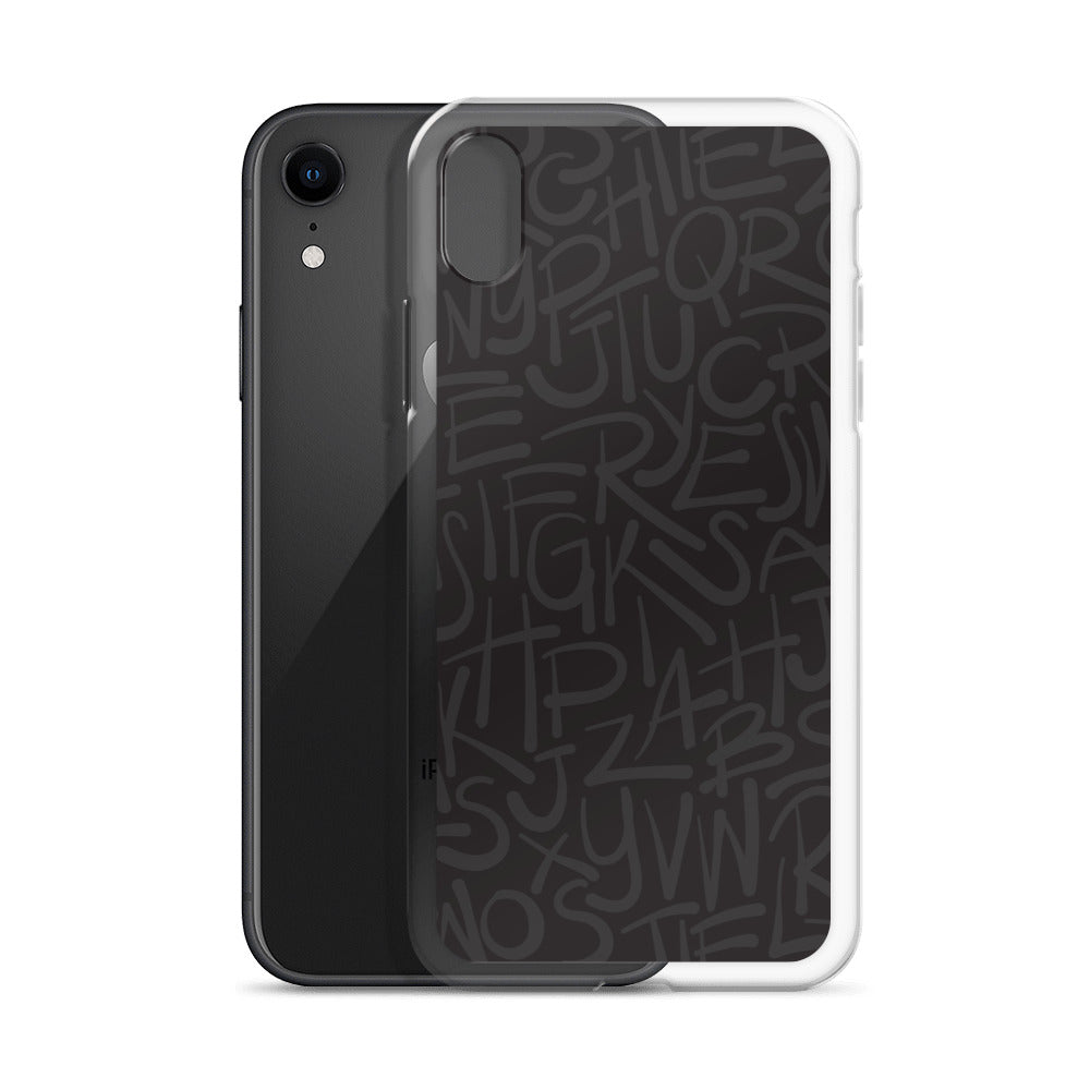 Dark Alphabet - Sustainably Made iPhone Case
