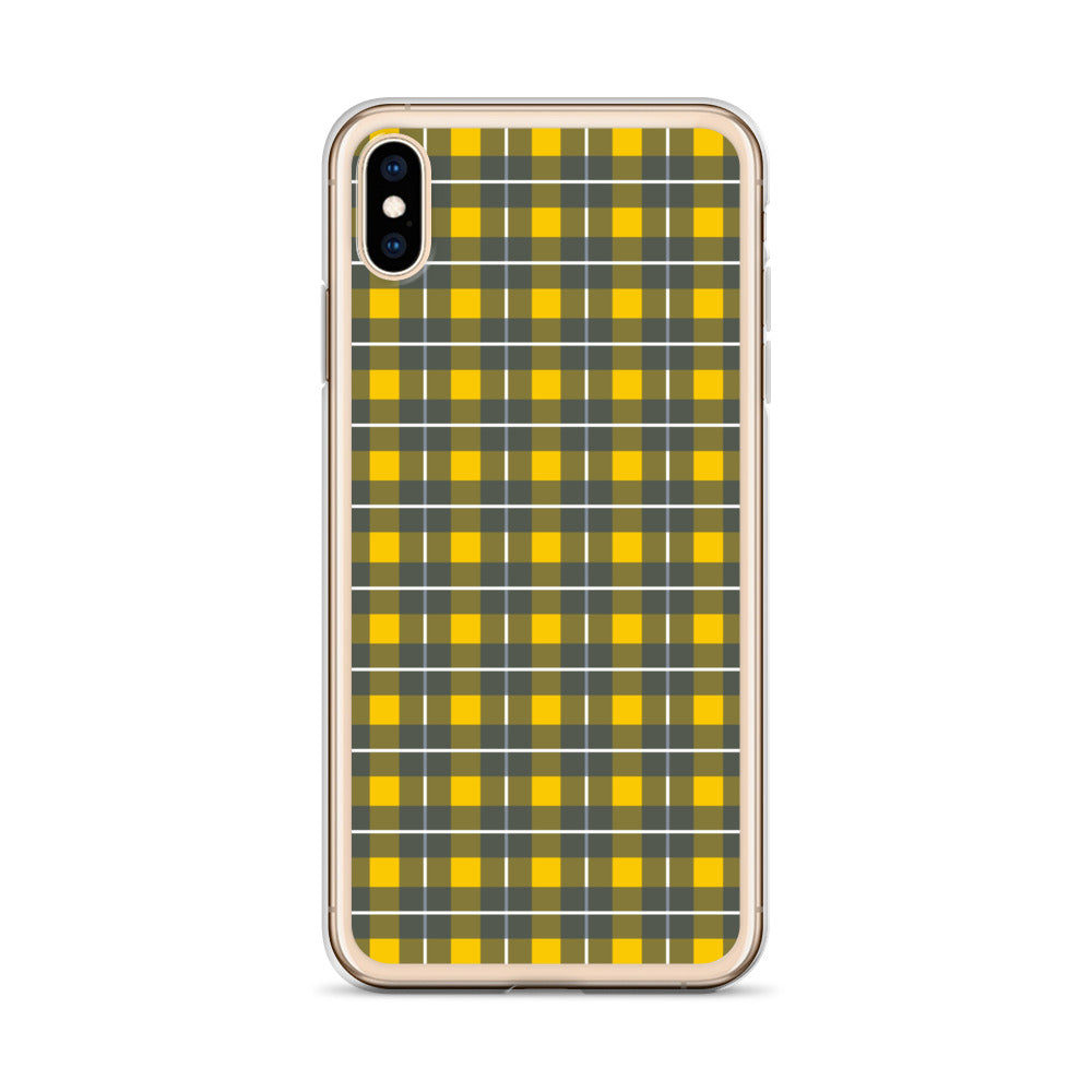 Yellow tartan - Inspired By Harry Styles - Sustainably Made Clear Case for iPhone®