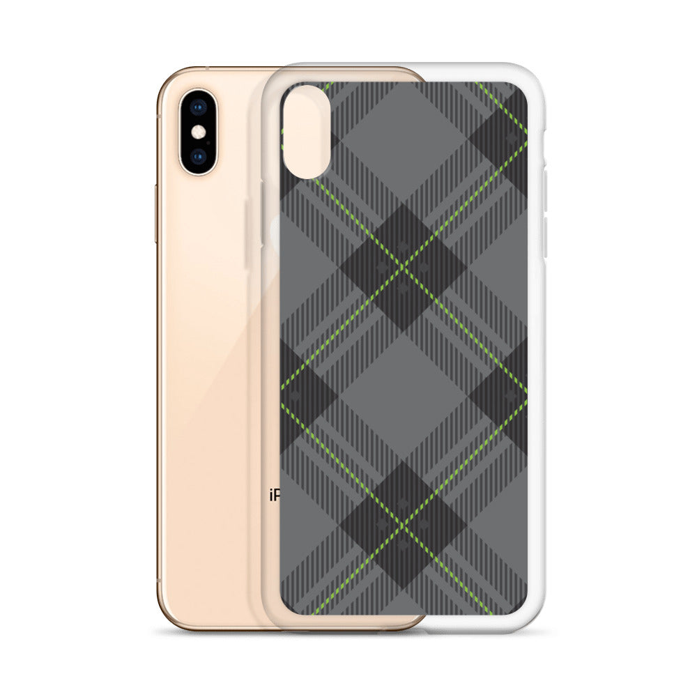 Grey Tartan - Sustainably Made iPhone Case