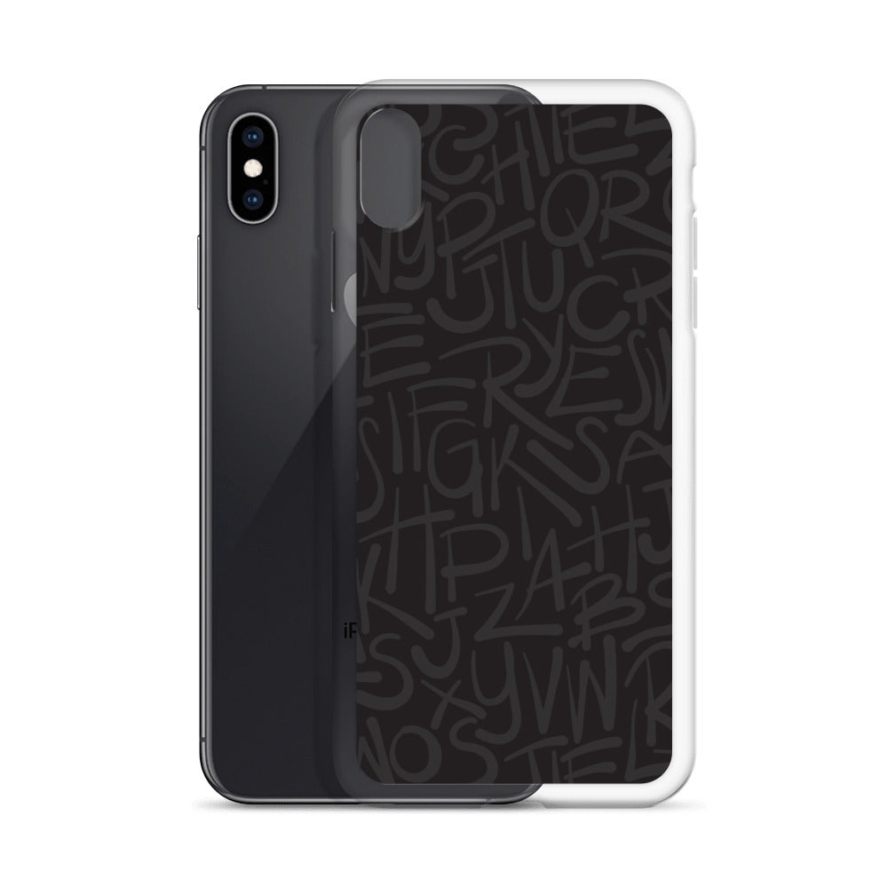 Dark Alphabet - Sustainably Made iPhone Case