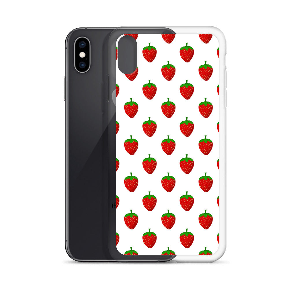 Strawberry Party - Inspired By Harry Styles - Sustainably Made Clear Case for iPhone®