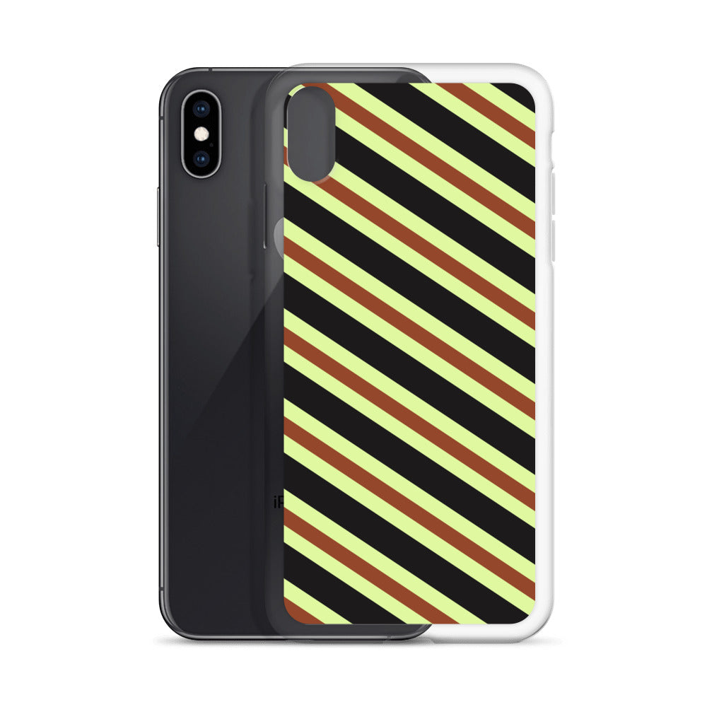 Retro Stripes - Inspired By Harry Styles - Sustainably Made Clear Case for iPhone®
