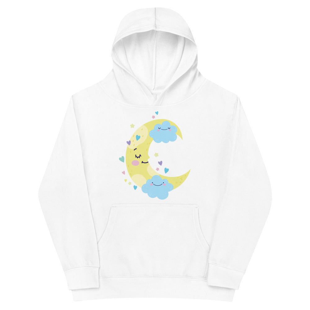 Sleepy Moon - Sustainably Made Kids Hoodie