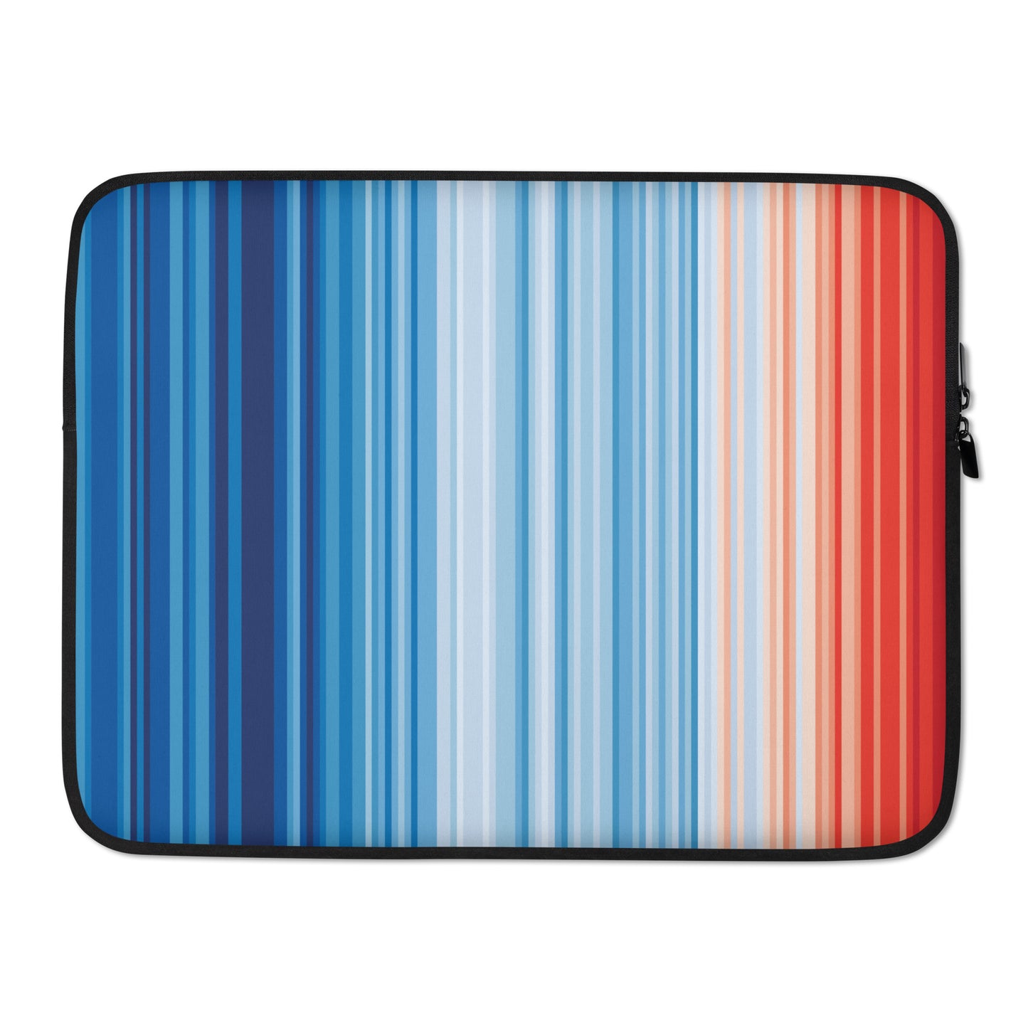 Climate Change Global Warming Stripes - Sustainably Made Laptop Sleeve