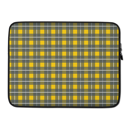 Yellow Tartan - Inspired By Harry Styles - Sustainably Made Laptop Sleeve