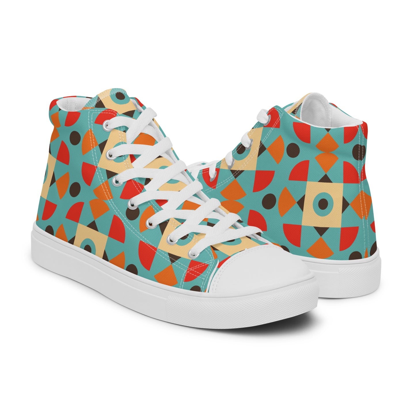 Retro Shape - Men’s high top canvas shoes