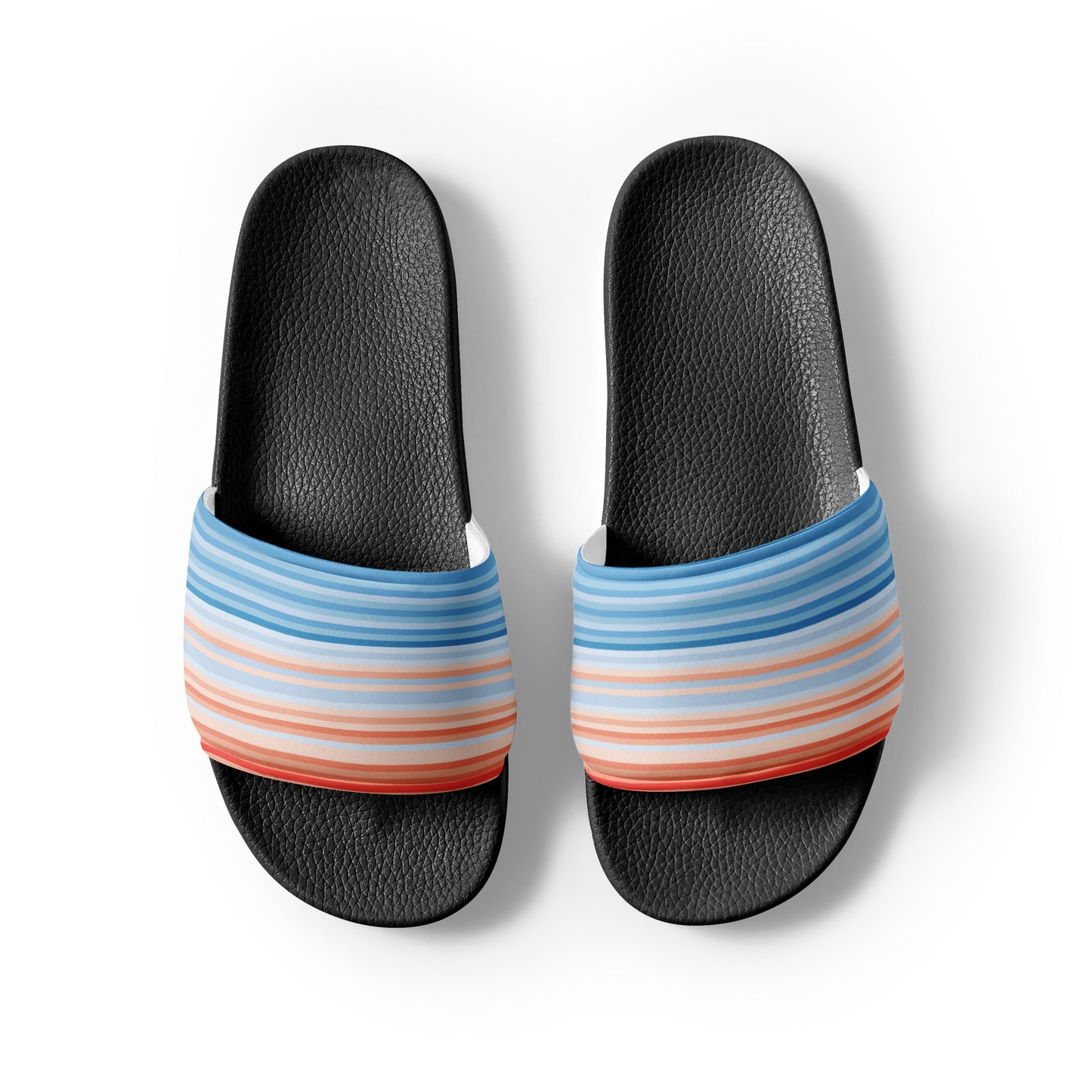 Climate Change Global Warming Stripes - Sustainably Made Men’s slides