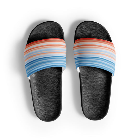 Climate Change Global Warming Stripes - Sustainably Made Men’s slides