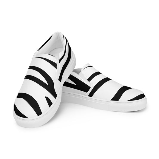 Snow Tiger - Sustainably Made Men's Slip-On Canvas Shoes