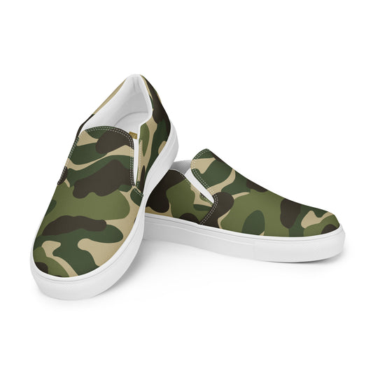Army - Sustainably Made Men’s slip-on canvas shoes