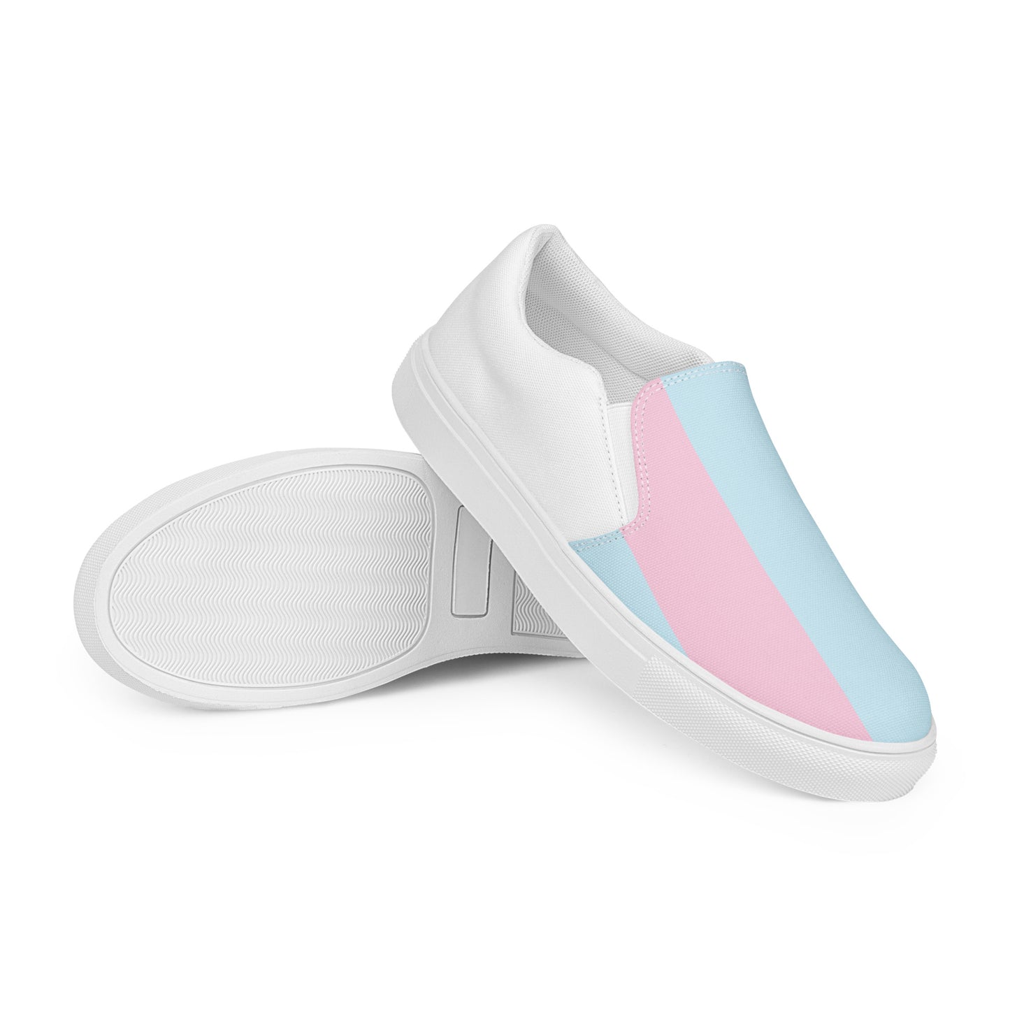 Cool Pastel - Sustainably Made Men's Slip-On Canvas Shoes