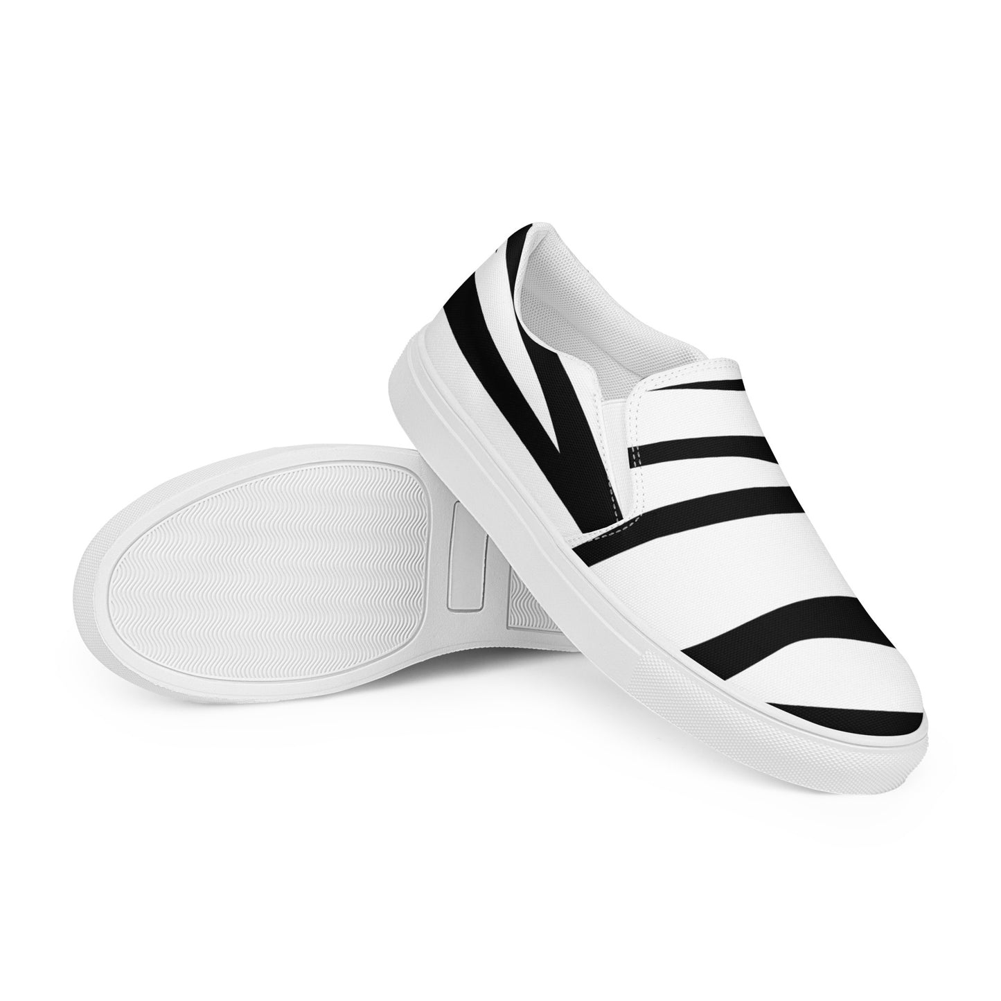 Snow Tiger - Sustainably Made Men's Slip-On Canvas Shoes