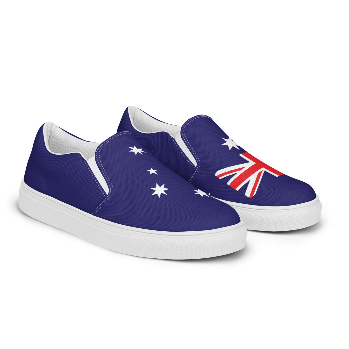 Australia Flag - Sustainably Made Men’s slip-on canvas shoes