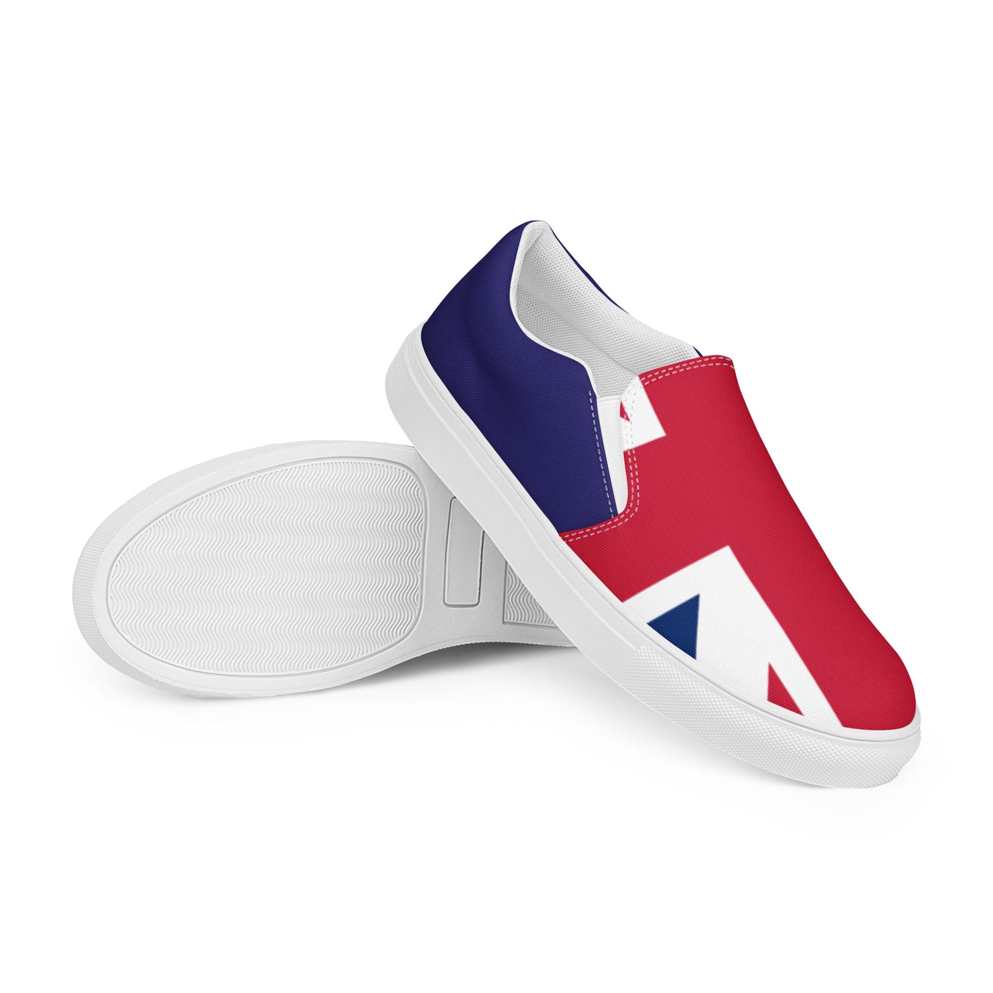 U.K Flag - Sustainably Made Men’s slip-on canvas shoes