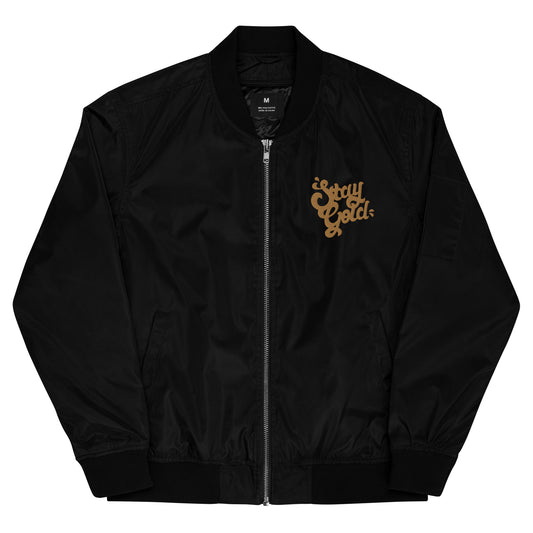Stay Gold Embroidery - Sustainably Made Jacket