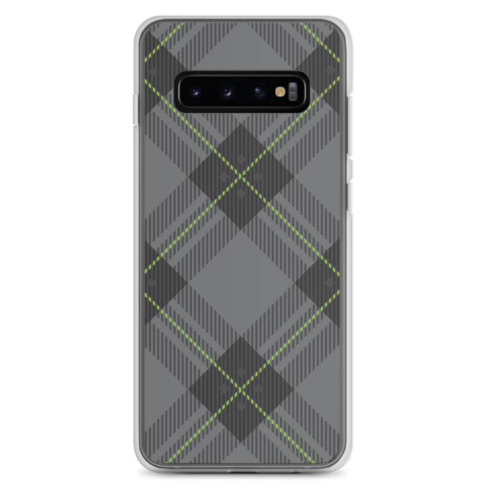 Grey tartan - Sustainably Made Samsung Case